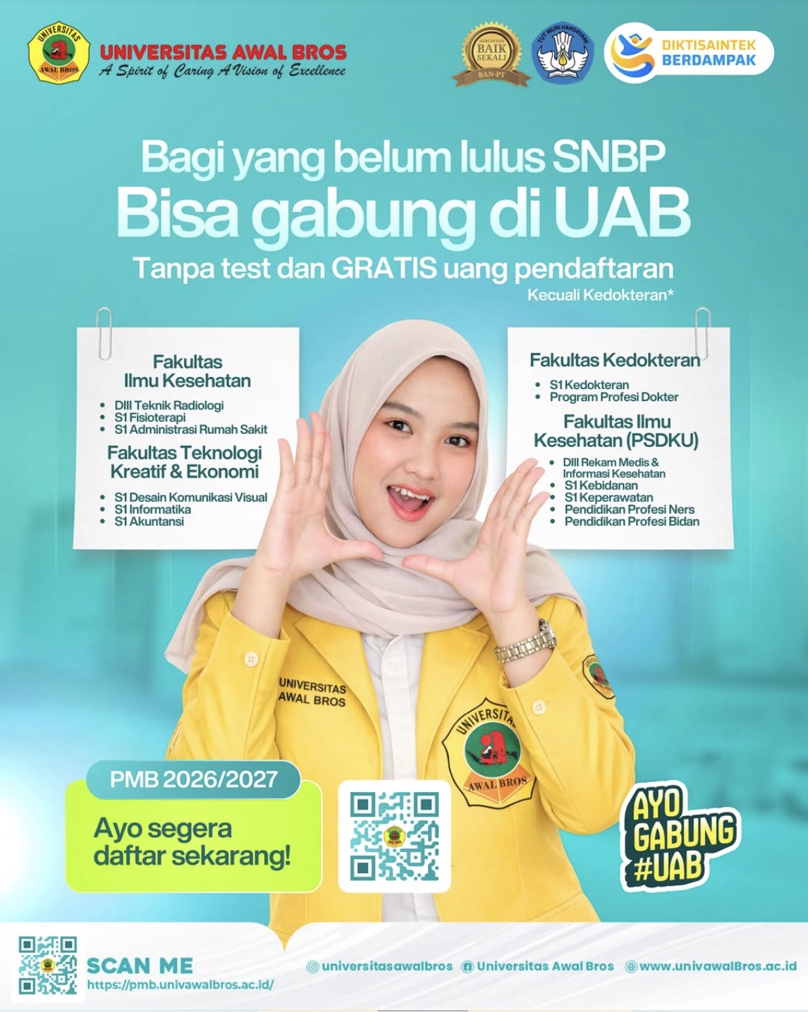 Solusi Cerdas Gagal SNBP: Daftar UAB Sekarang, Tanpa Tes dan Tanpa Biaya Pendaftaran!